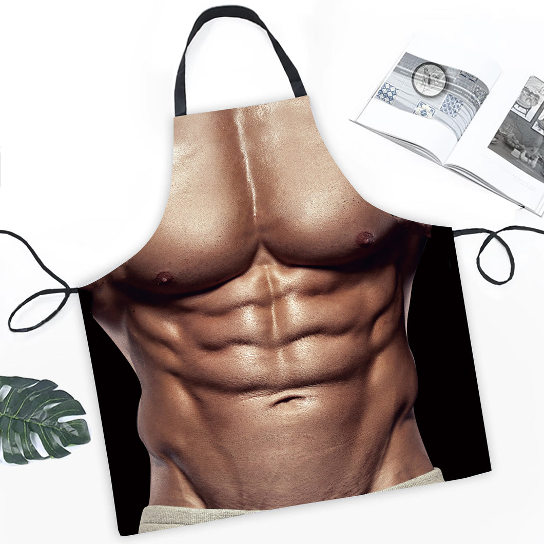 Funny and Sexy Muscle Man Kitchen Cooking Apron