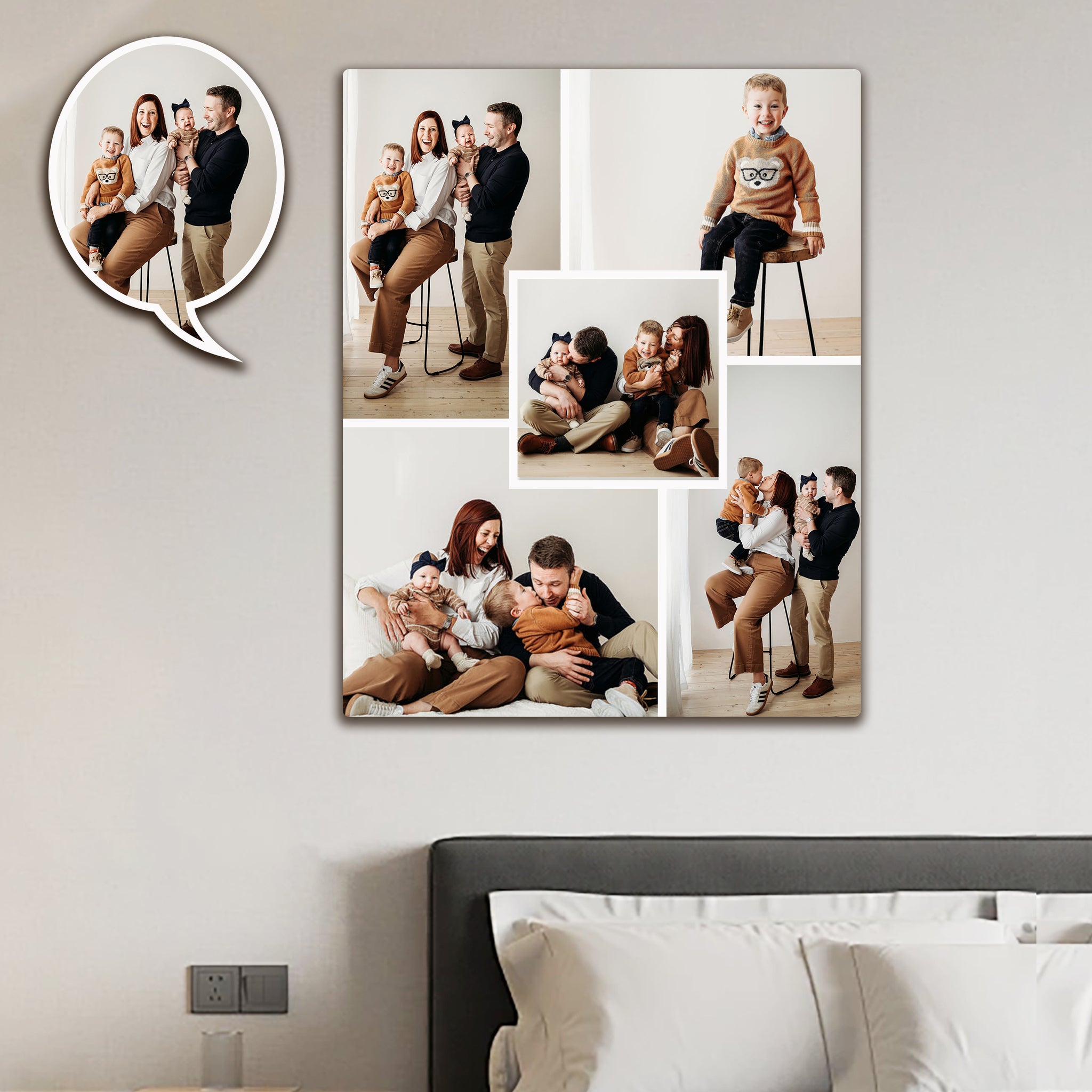 Personalized Photo Collage Canvas Prints – Custom Multi-Image Wall Art ...