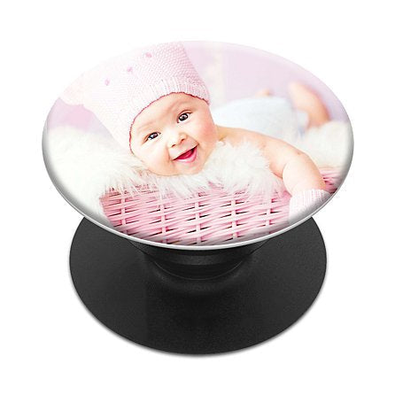 Personalized Photo Phone Grip - Custom Holder, Unique Keepsake Gift