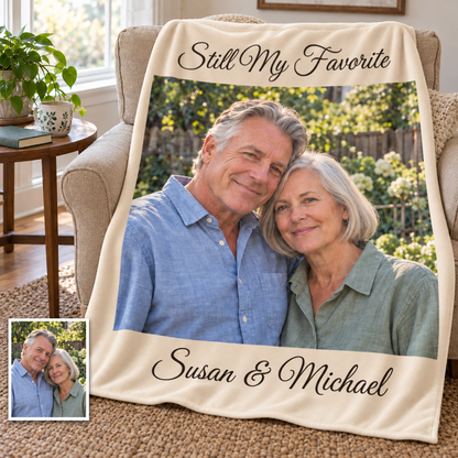Custom Couple Photo Blankets Personalized Photo Memorial Blankets