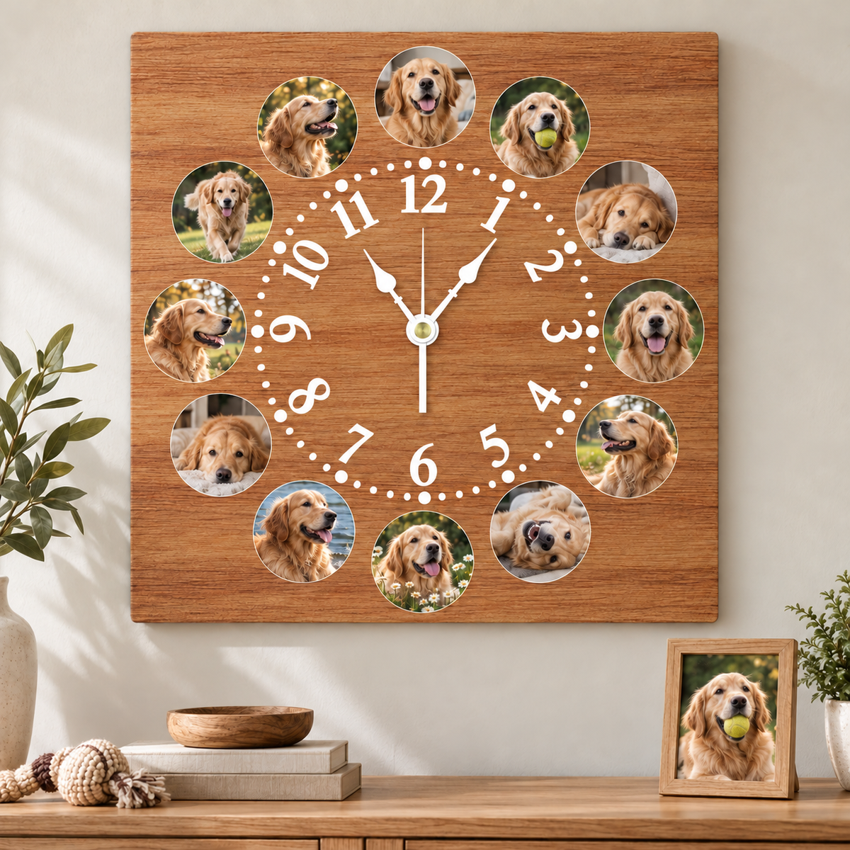 12pcs Photo Wall Clock Personalized Clock