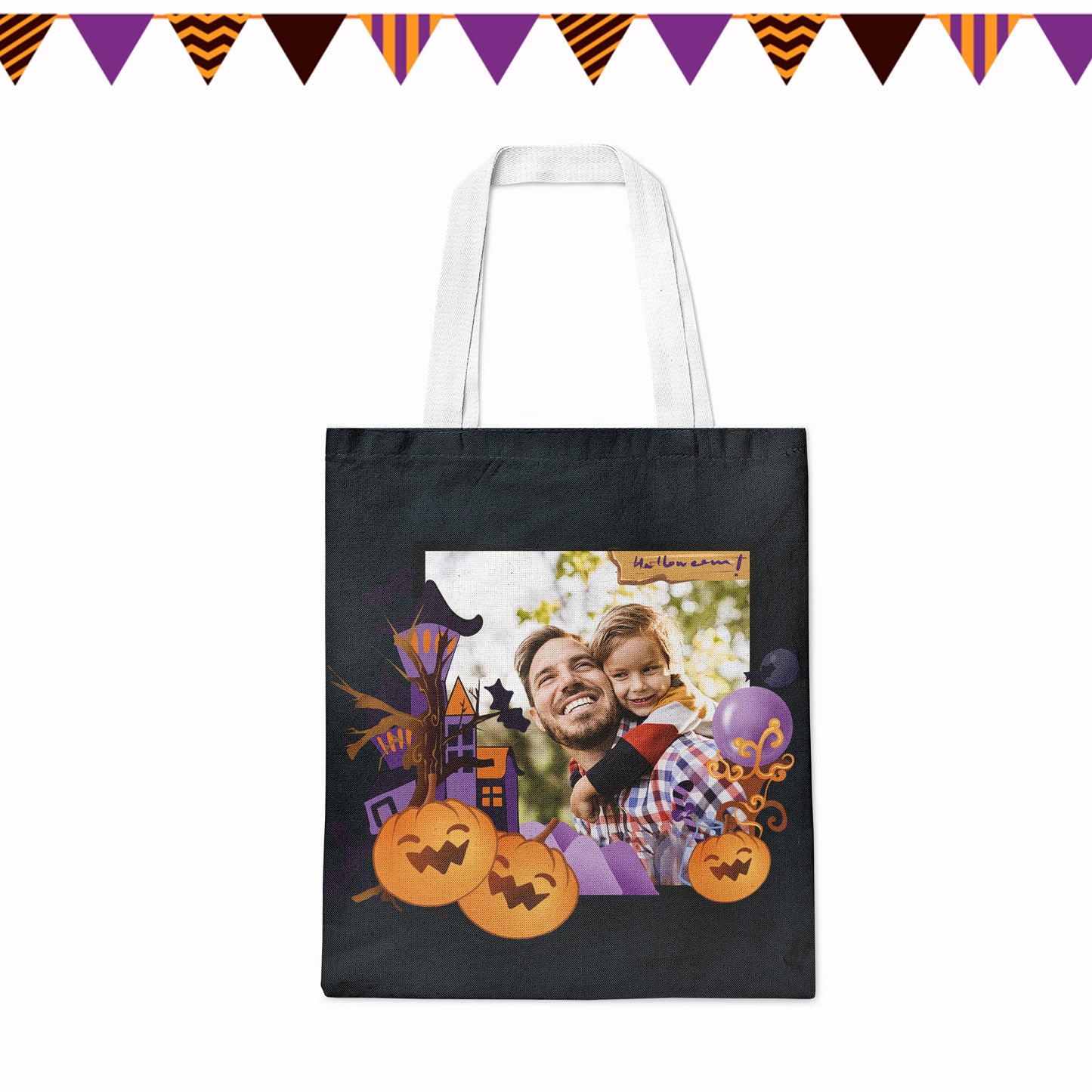 Custom Tote Bags With Photo Printing For Halloween