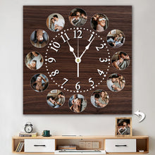 Load image into Gallery viewer, 12pcs Photo Wall Clock Personalized Clock
