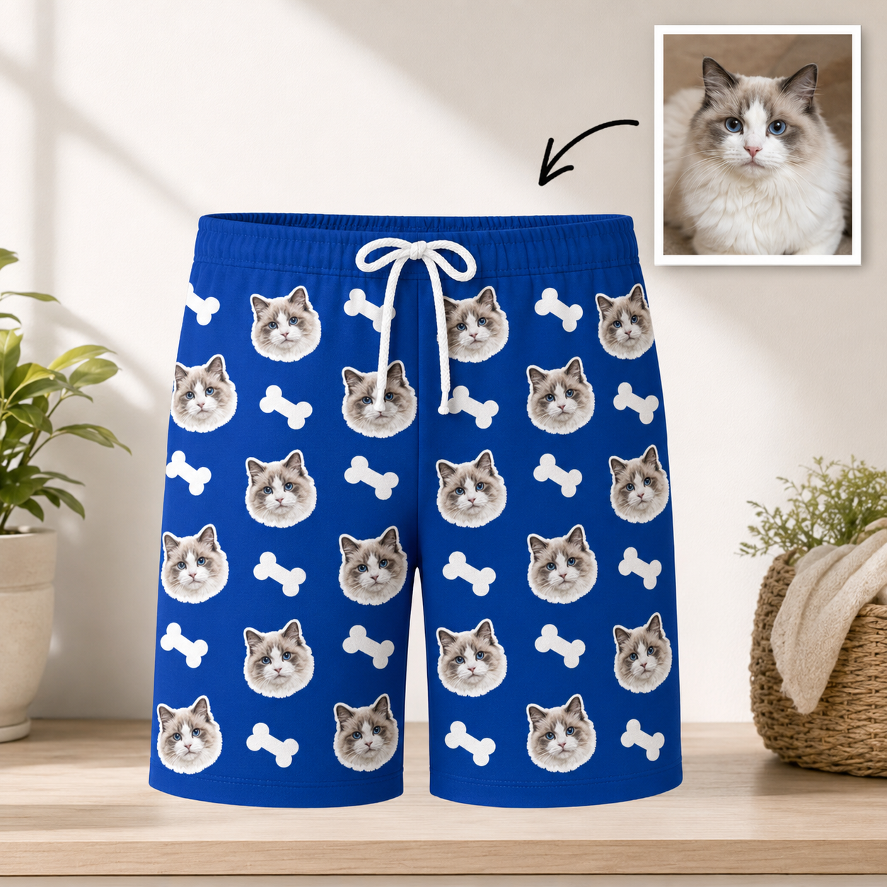 Unisex Dog Photo Pajamas - Custom Nightwear Pants, Pet Lover Gift