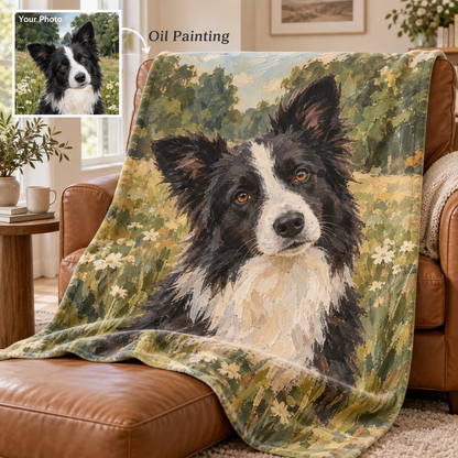 Custom Pet Photo Blanket – Original Photo or AI Art
