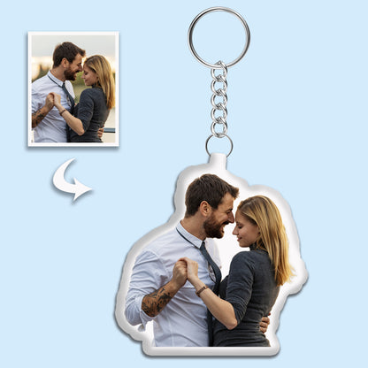 Personalized Mini Pillow Keychain - Custom Photo Stuffed Pendant