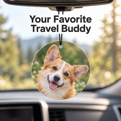 Personalized Photo Car Air Freshener – Double-Sided Custom Print