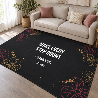 Personalized Flannel Carpet - Extra Soft, Anti-Slip Custom Floor Mats