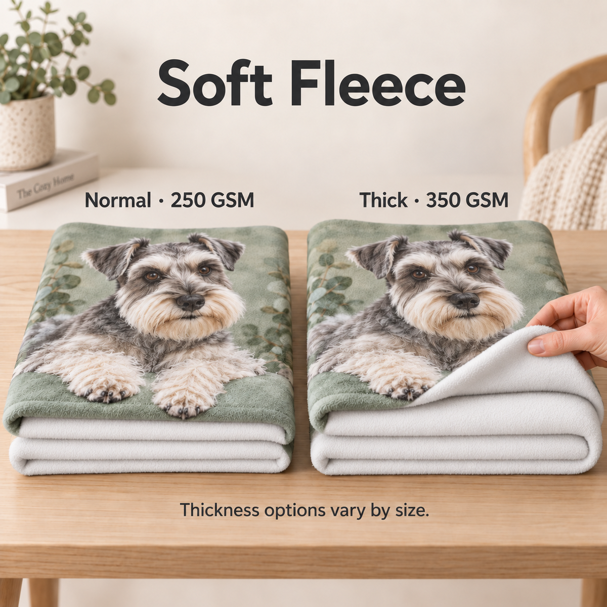 Custom Pet Photo Blanket – Original Photo or AI Art