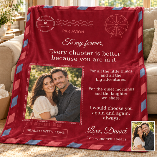 Custom Personalized Mail Blankets with Your Own Photos and Text