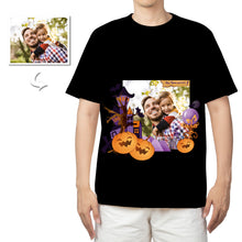 Load image into Gallery viewer, Custom Photo Cotton T-shirt For Halloween
