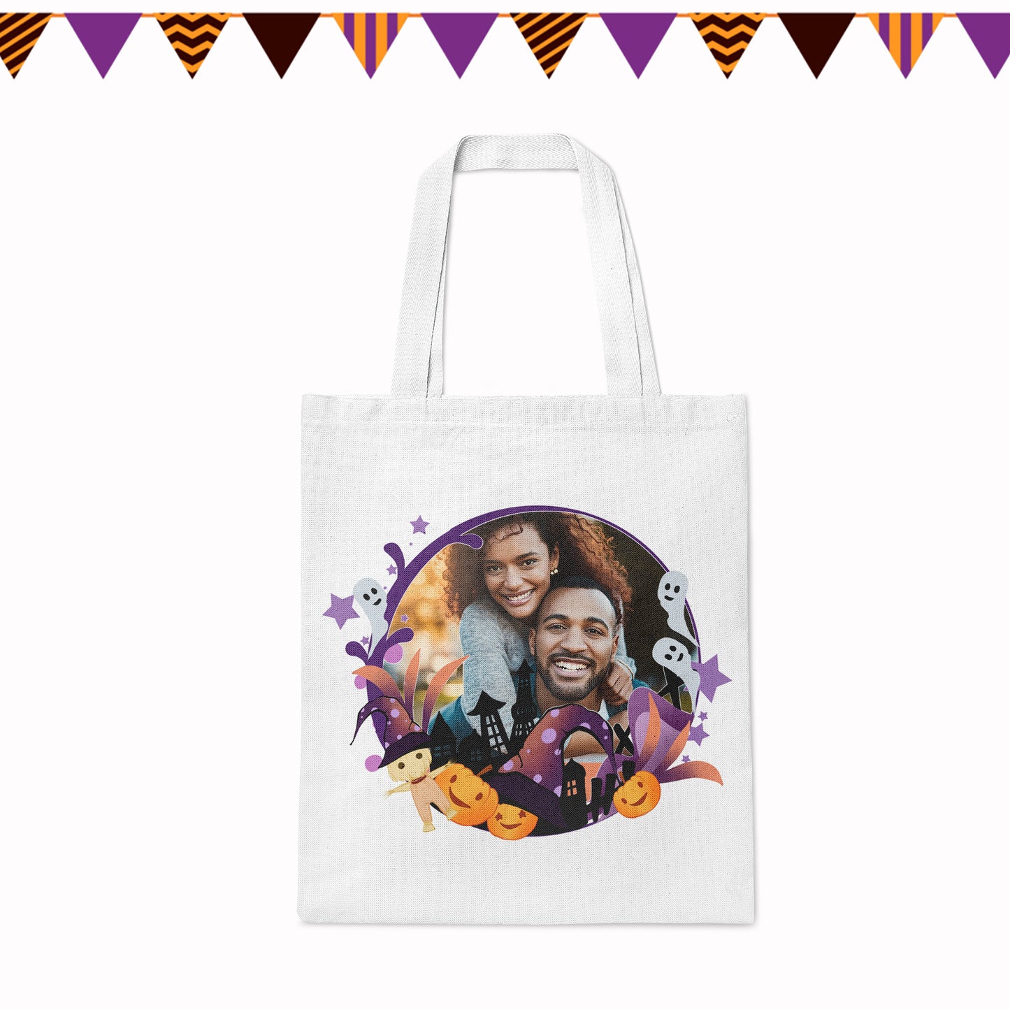 Custom Tote Bags With Photo Printing For Halloween