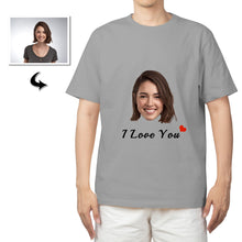 Load image into Gallery viewer, Custom Photo Face T-shirt with Text

