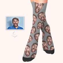 Load image into Gallery viewer, Custom Photo Face Socks With Multiple Colors
