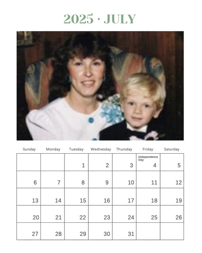 Personalized Custom Photo Desk Calendar - Capture Precious Moments in Style