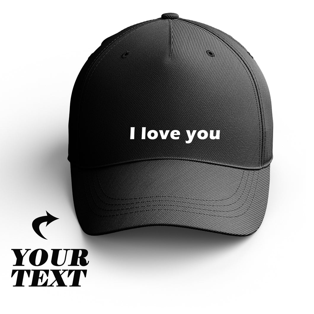 Unisex Custom Baseball Cap - Personalized Text, Adjustable, Stylish & Comfortable