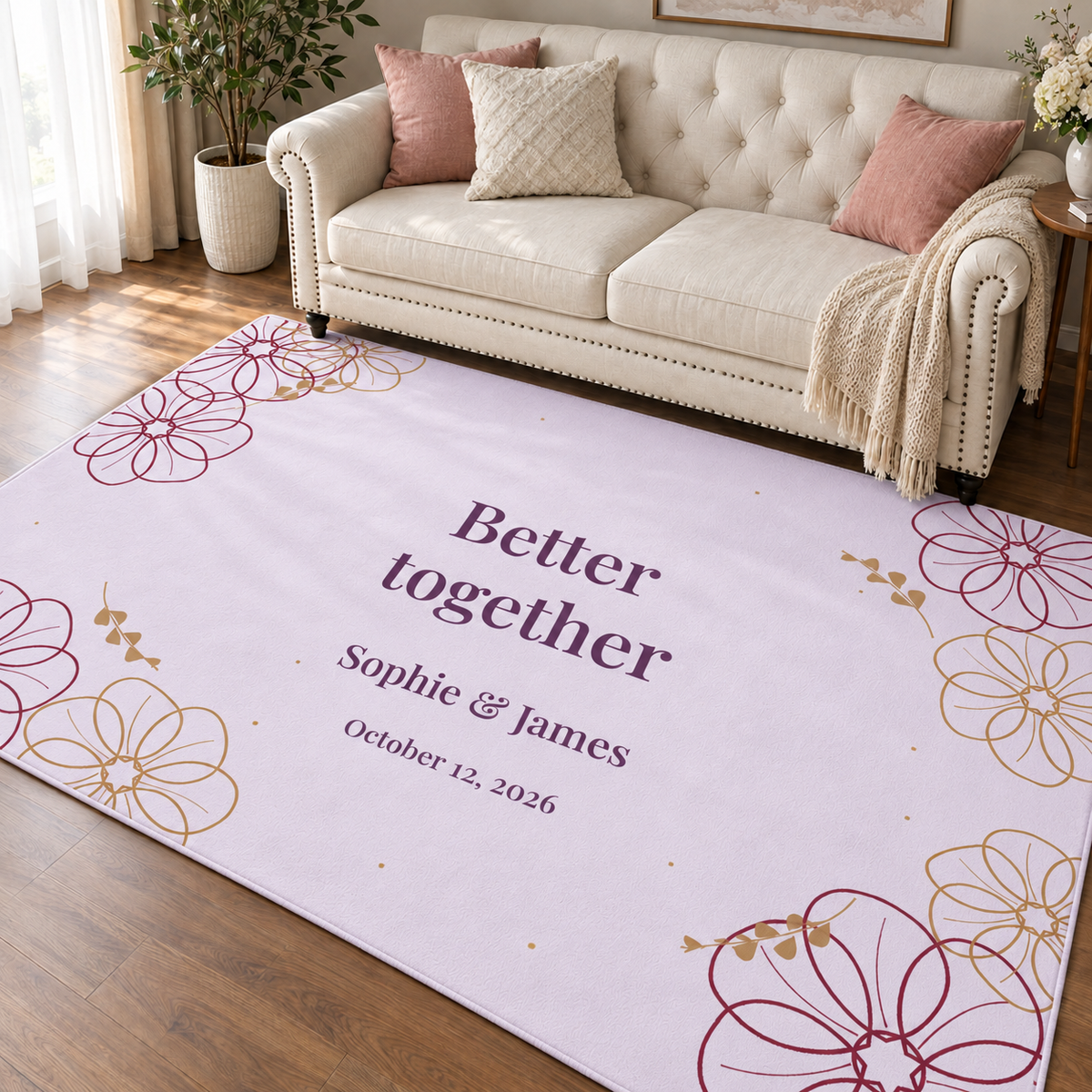 Personalized Flannel Carpet - Extra Soft, Anti-Slip Custom Floor Mats