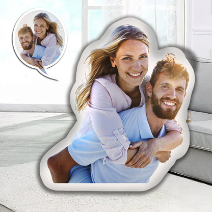 Personalized Double-person Photo Pillow - Unique Custom Shaped Gifts