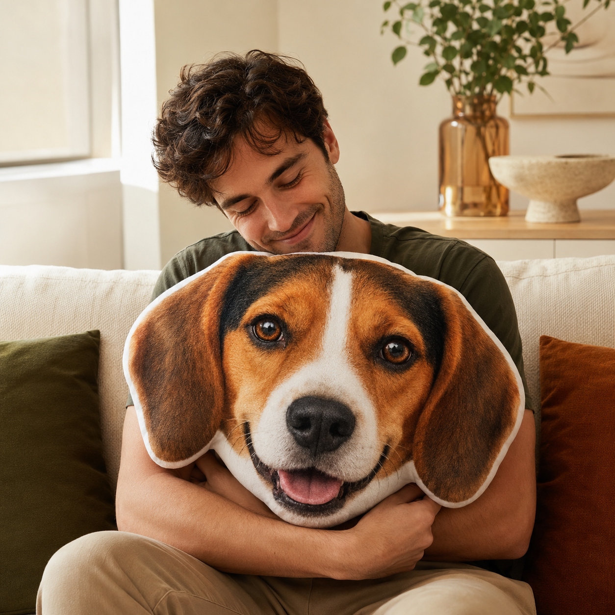 Personalized 3D Photo Pillows: Custom Photo  Face Pillows of Pets