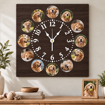 12pcs Photo Wall Clock Personalized Clock