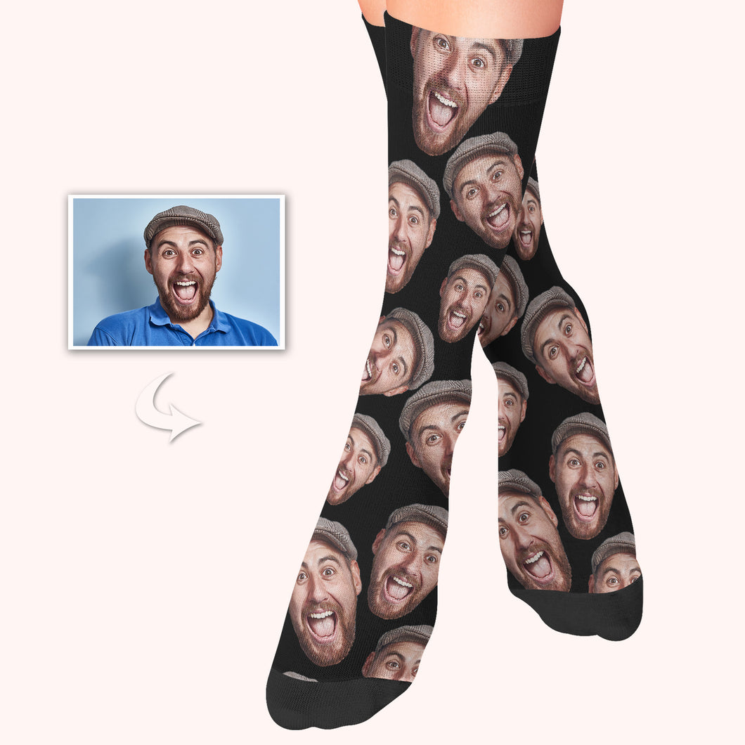 Custom Photo Face Socks With Multiple Colors