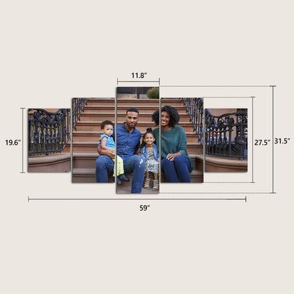 Print into Canvas Personalized Canvas with Photo College Canvas 5 Pcs