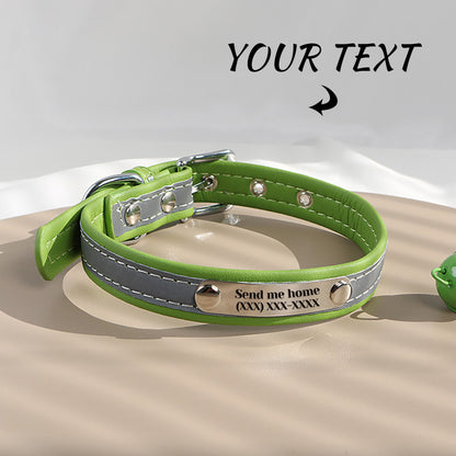 Custom Texts Pet Collar comfortable adjustable Engravable Dog Collar