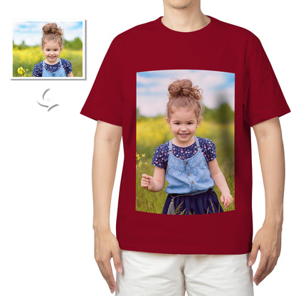 Unisex Cotton T-Shirt, Custom Photo Print, Double-Sided, Comfortable Tee