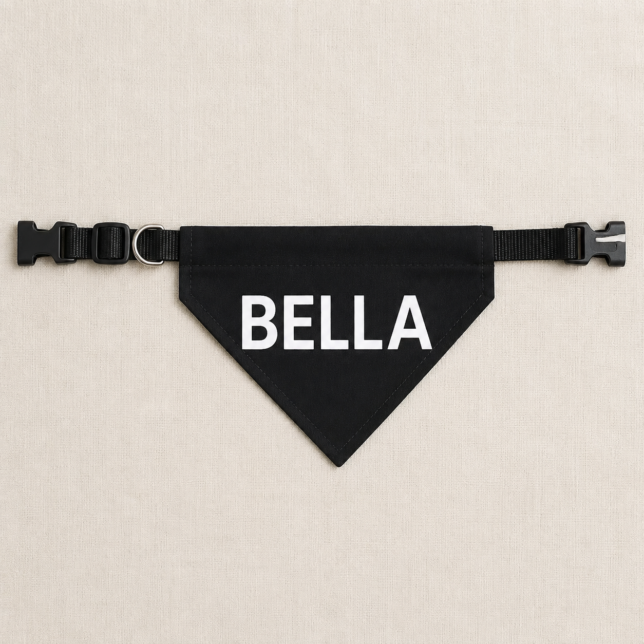 Personalized Pet Name Bandana – Custom Text Dog & Cat Scarf