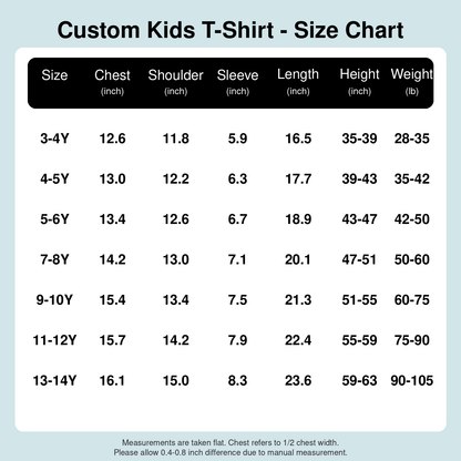Custom Kids Photo T-Shirt, Personalized All-Over Print Tee, Unique Gift for Boys & Girls