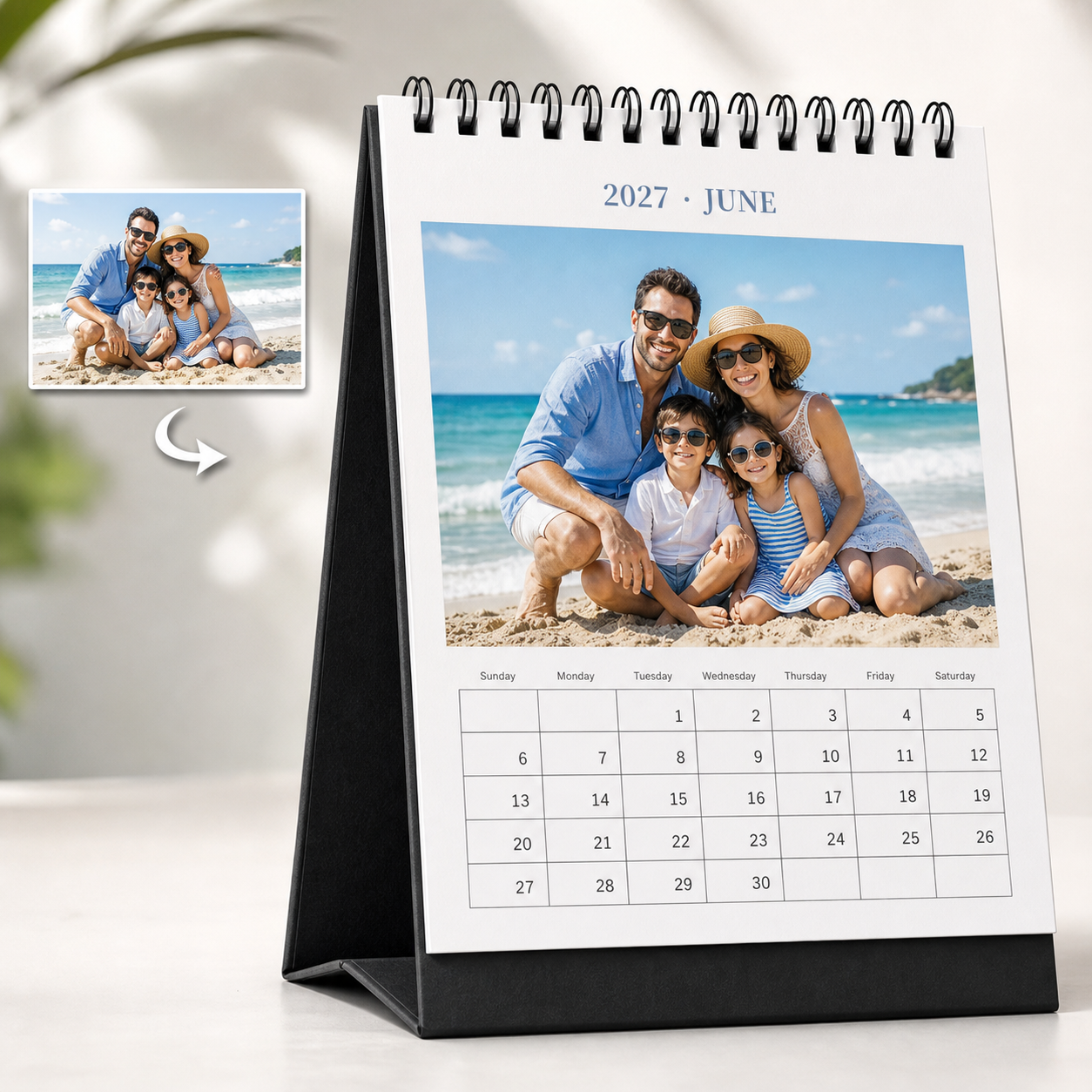 Custom Desktop Calendar with Your Photos