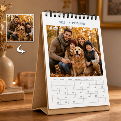 Custom Desktop Calendar with Your Photos