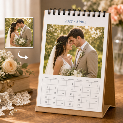 Custom Desktop Calendar with Your Photos