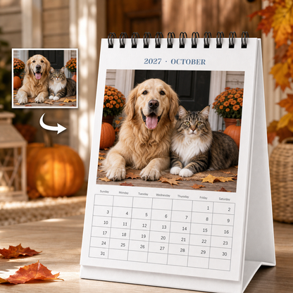 Custom Desktop Calendar with Your Photos