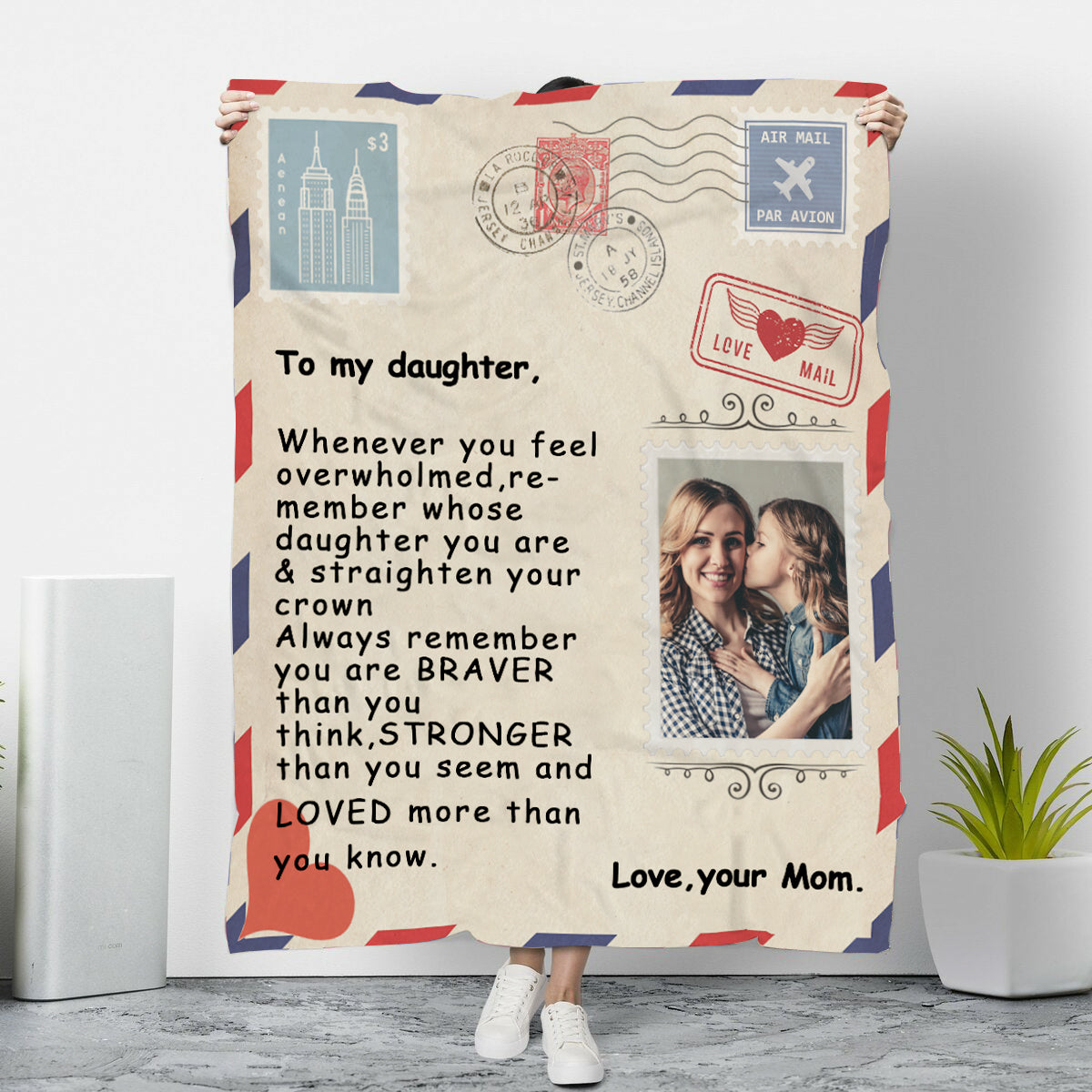 Custom Personalized Mail Blankets with Your Own Photos and Text