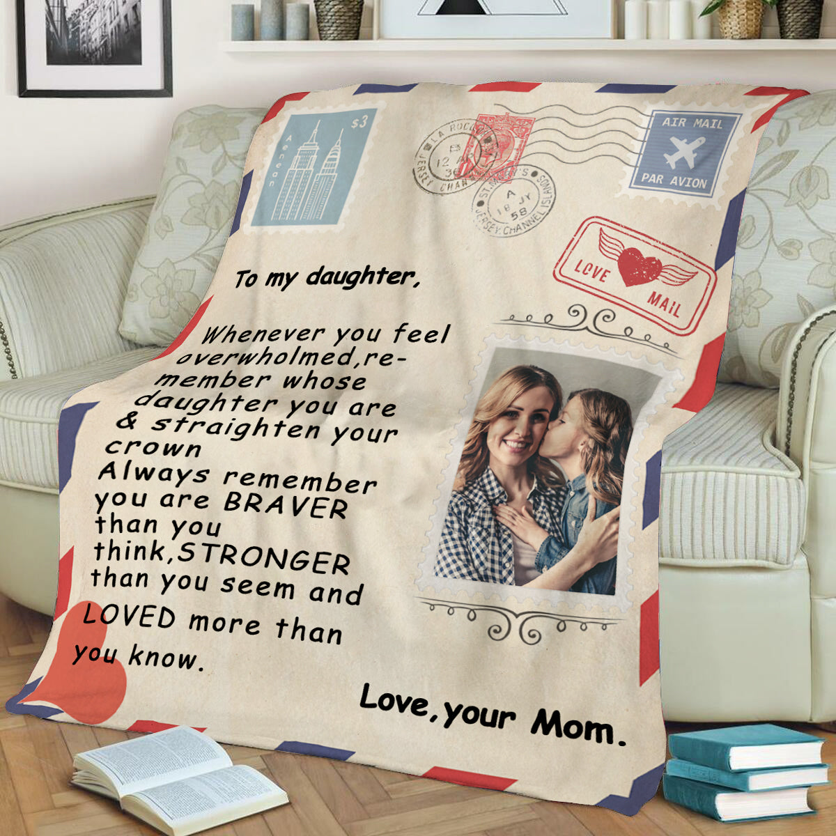 Custom Personalized Mail Blankets with Your Own Photos and Text