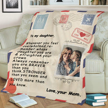 Load image into Gallery viewer, Custom Personalized Mail Blankets with Your Own Photos and Text

