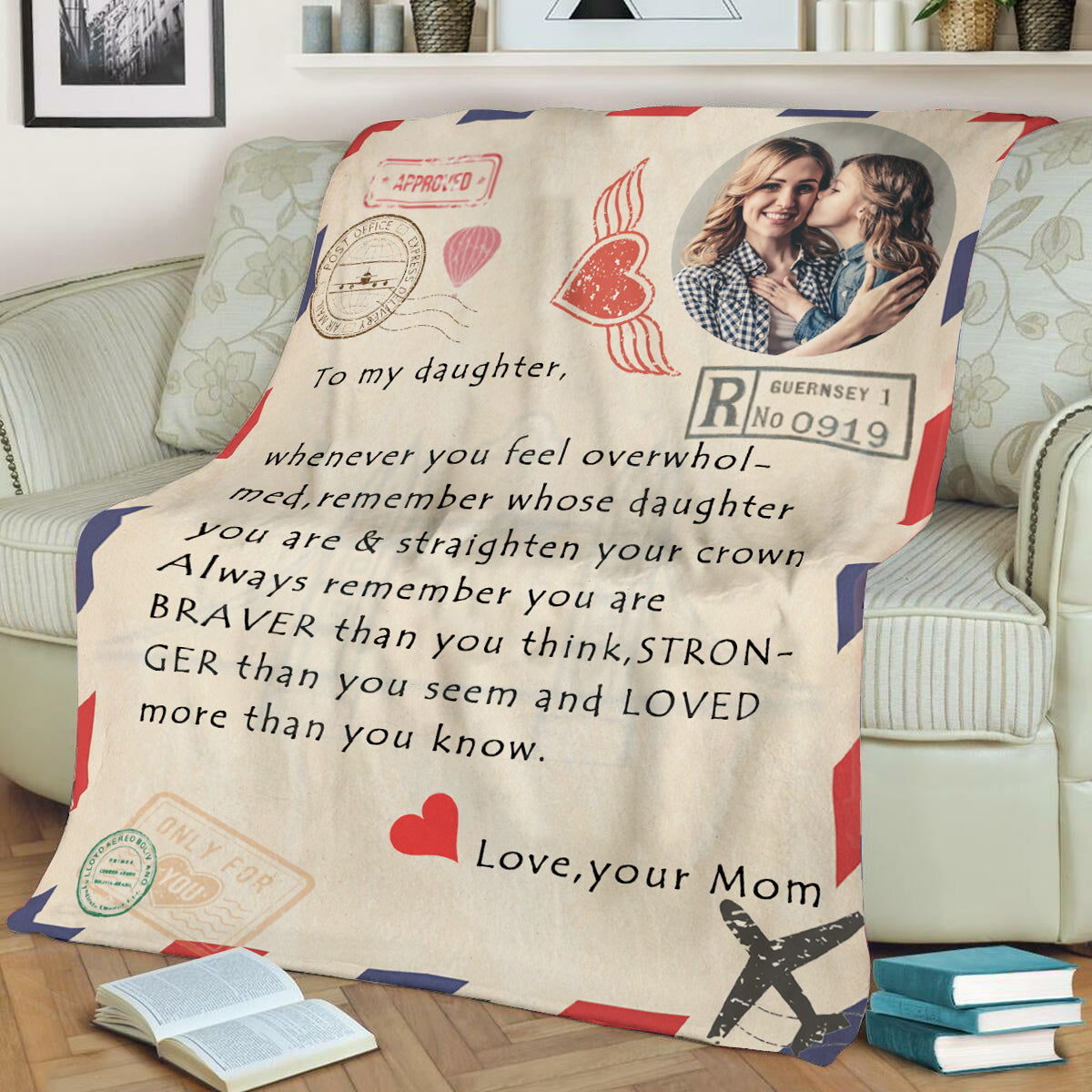 Custom Personalized Mail Blankets with Your Own Photos and Text