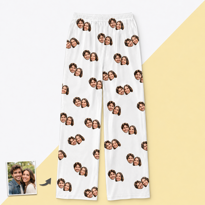 Unisex Custom Photo Pajamas - Long-Sleeve, Multi-Color, Personalized Sleepwear