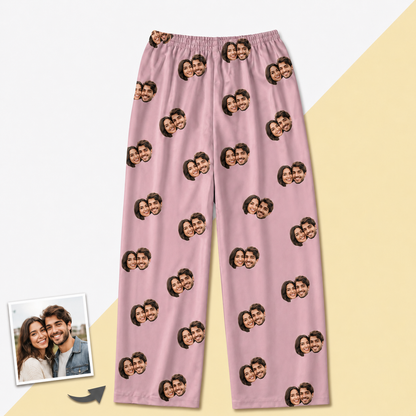 Unisex Custom Photo Pajamas - Long-Sleeve, Multi-Color, Personalized Sleepwear