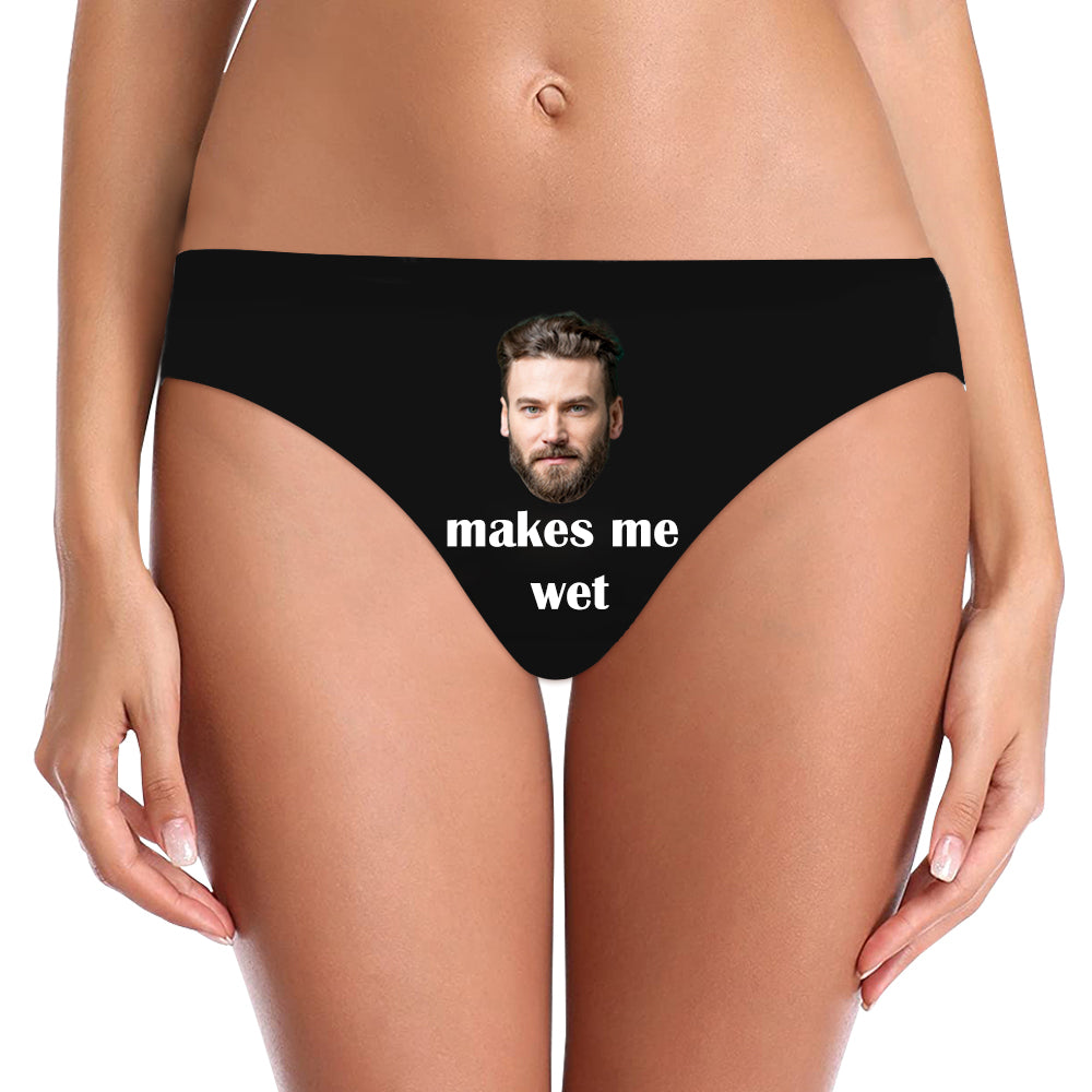 Womens Panties Sexy Personalized Underwear with Face and Text