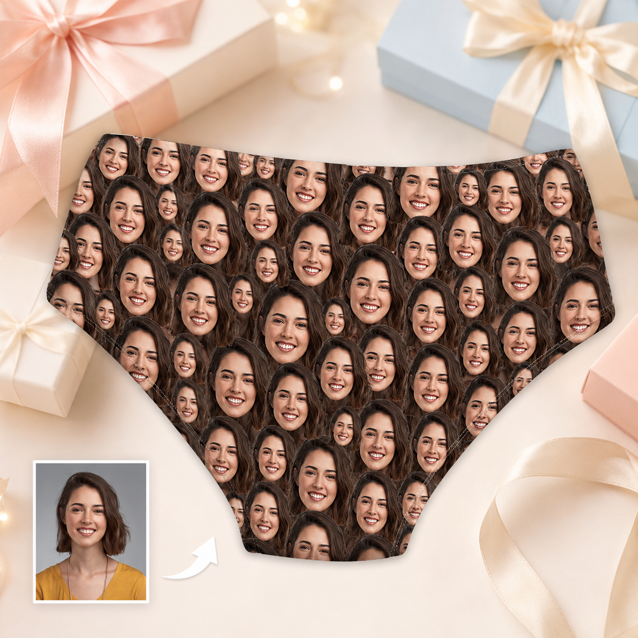 Womens Panties Sexy Personalized Underwear with Face