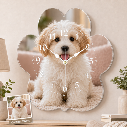 Personalized Shaped Acrylic Photo Wall Clock