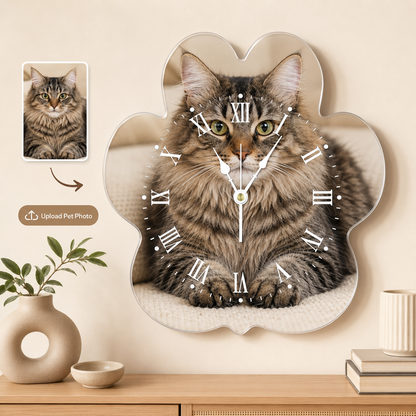 Personalized Shaped Acrylic Photo Wall Clock