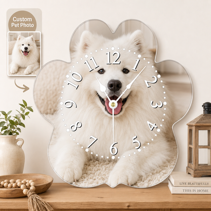 Personalized Shaped Acrylic Photo Wall Clock