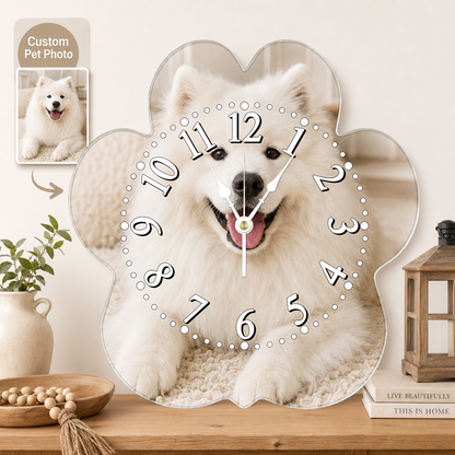 Personalized Shaped Acrylic Photo Wall Clock