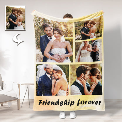 Personalized Photo Blanket - Custom Keepsake Gift Idea