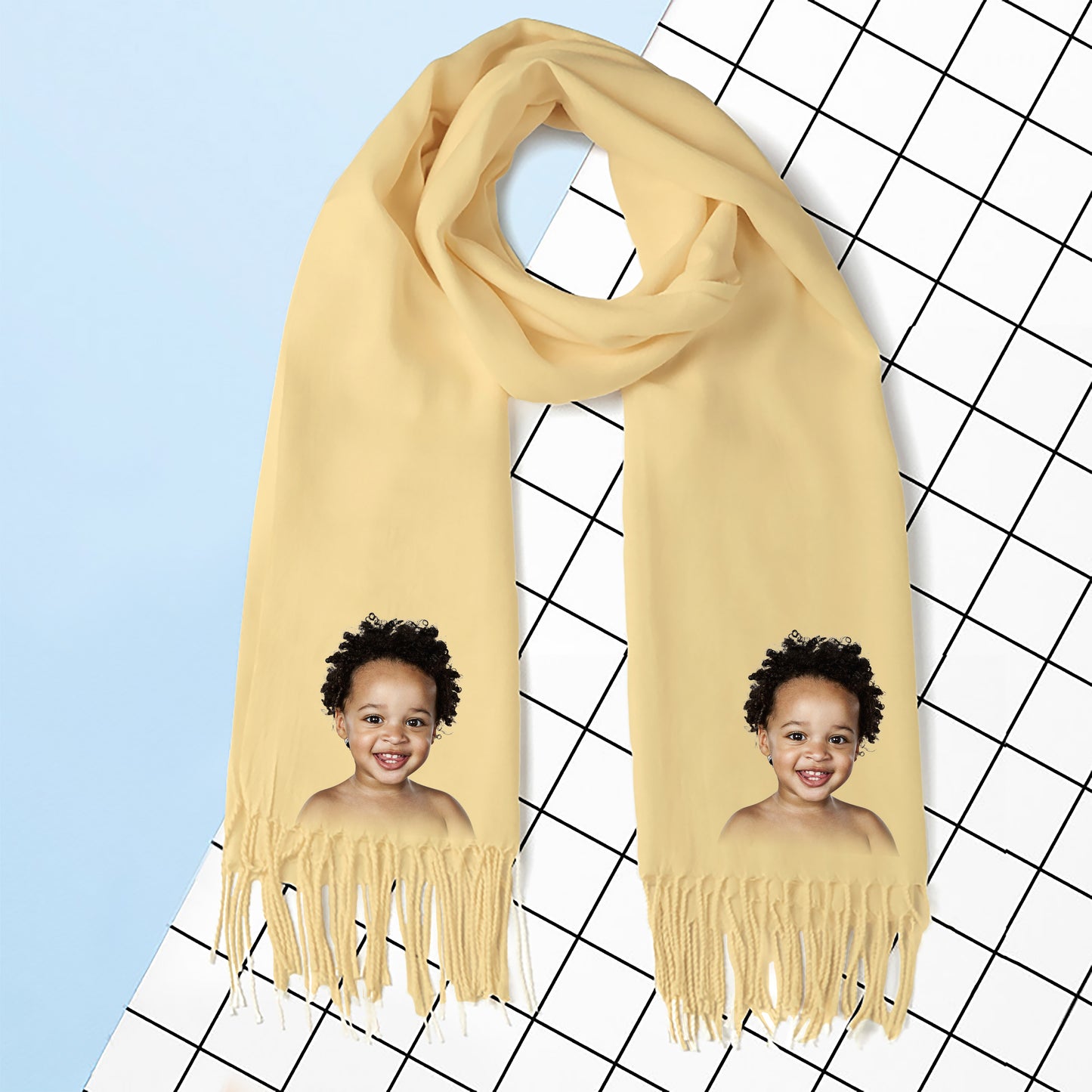 Custom Photo Scarf - Create Your Own Personalized Scarf with Photo