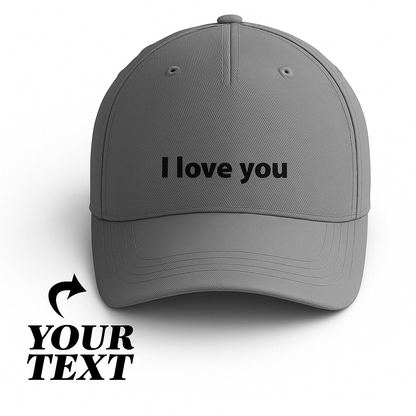 Unisex Custom Baseball Cap - Personalized Text, Adjustable, Stylish & Comfortable