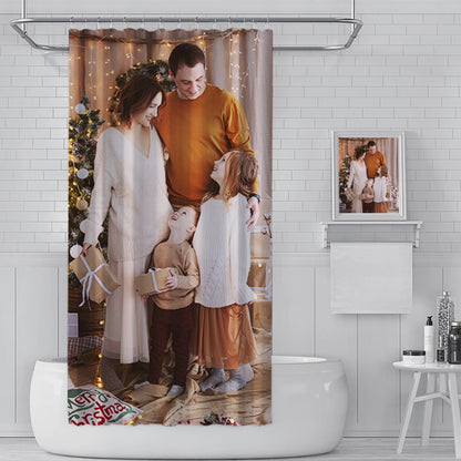 Waterproof Custom Photo Shower Curtain, High-Density HD Print